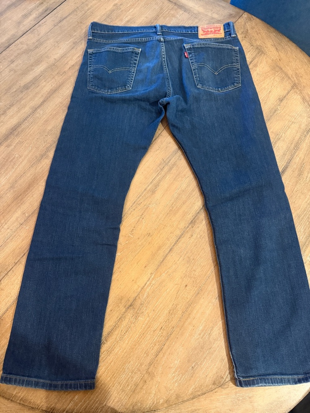 Levi's 513 Men's Straight Jeans - Dark Blue Denim 34x30